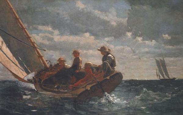 Winslow Homer Breezing Up (A Fair Wind) (mk44) Norge oil painting art